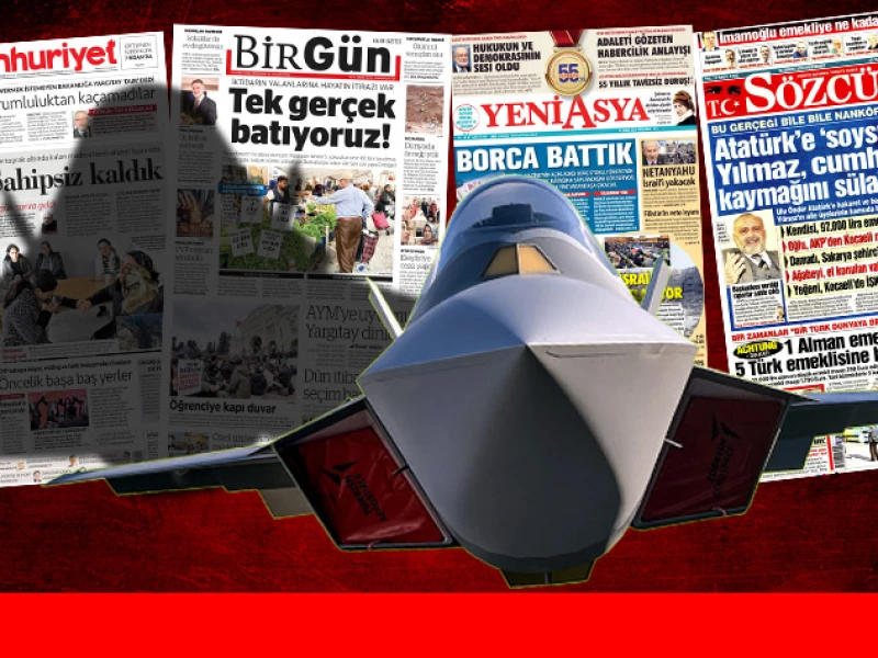 Tarihe not: Türkiye'de bazı gazeteler KAAN uçağından tek satır bile bahsetmedi