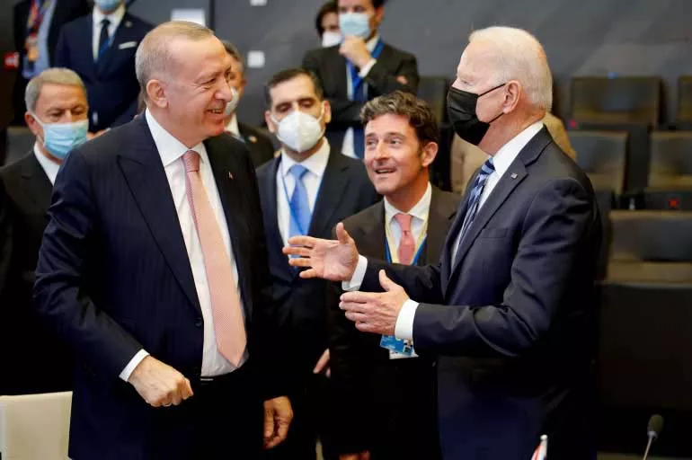 Cumhurbaşkanı Erdoğan, ABD Başkanı Biden'la sohbet etti