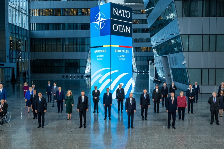 İttifak ülkeleri toplandı! NATO Zirvesi bu görüntülerle başladı
