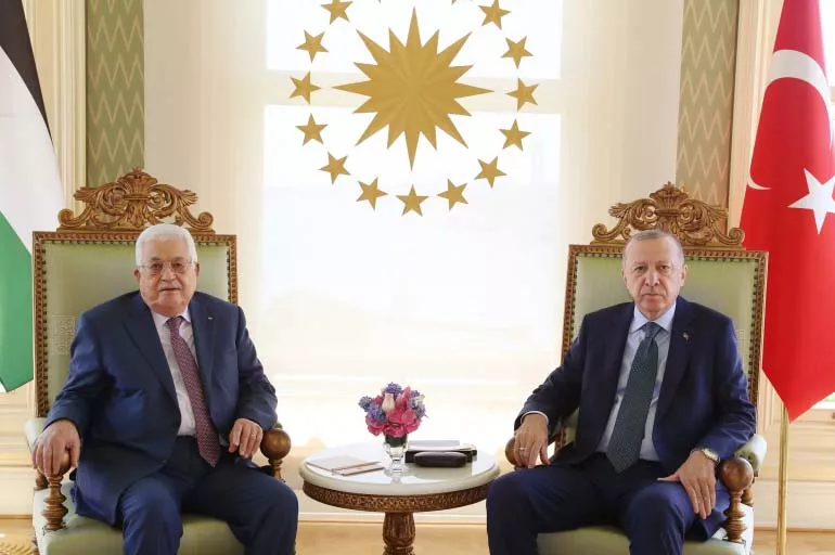 Cumhurbaşkanı Erdoğan, Filistin Devlet Başkanı Abbas'ı kabul etti