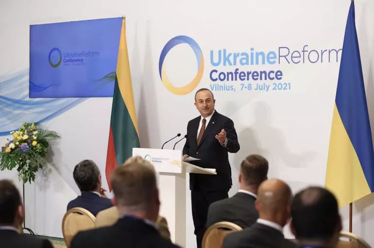 Dışişleri Bakanı Çavuşoğlu, 4. Ukrayna Reform Konferansı'nda önemli mesajlar verdi