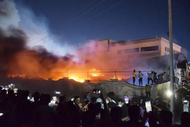 Irak'taki hastane yangınında dehşet görüntüleri: 70 ölü
