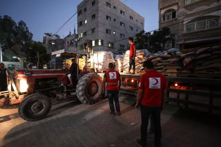 Türk Kızılay'ından Gazze'ye 10 tırlık insani yardım
