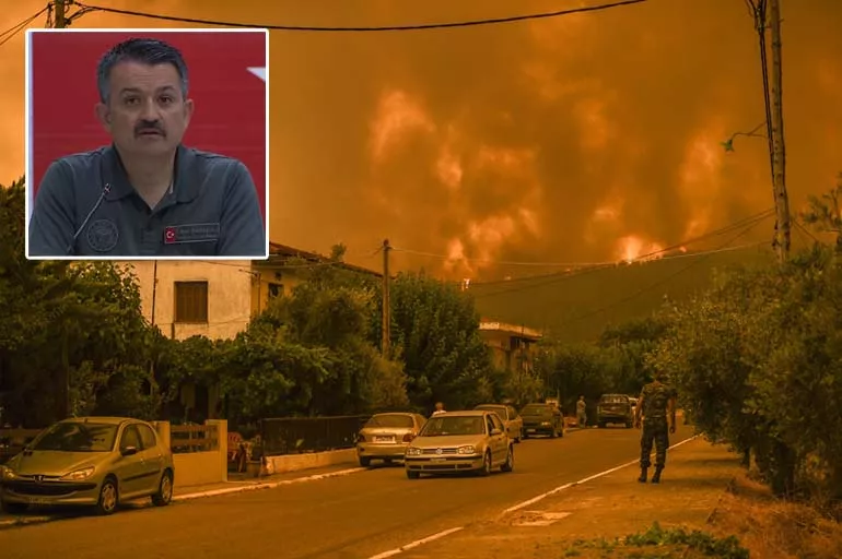 Bakan açıkladı: Alevlerle boğuşan Yunanistan, Türkiye'den uçak istedi