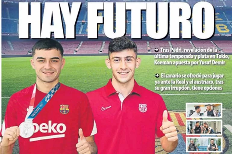 Mundo Deportivo Barcelona'nın 18'lik Türk yıldızı Yusuf Demir'i manşete taşıdı