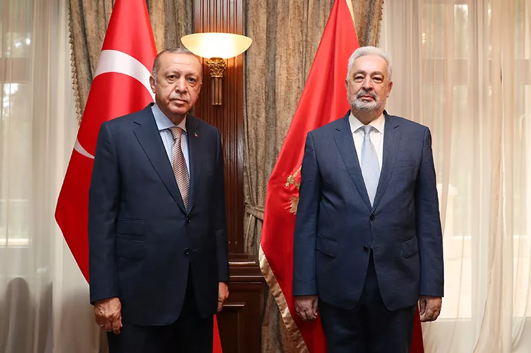 Cumhurbaşkanı Erdoğan, Karadağ Başbakanı'nı kabul etti