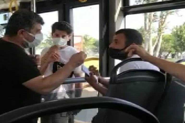 İETT otobüsünde maske kavgası çıktı! Tansiyon yükseldi