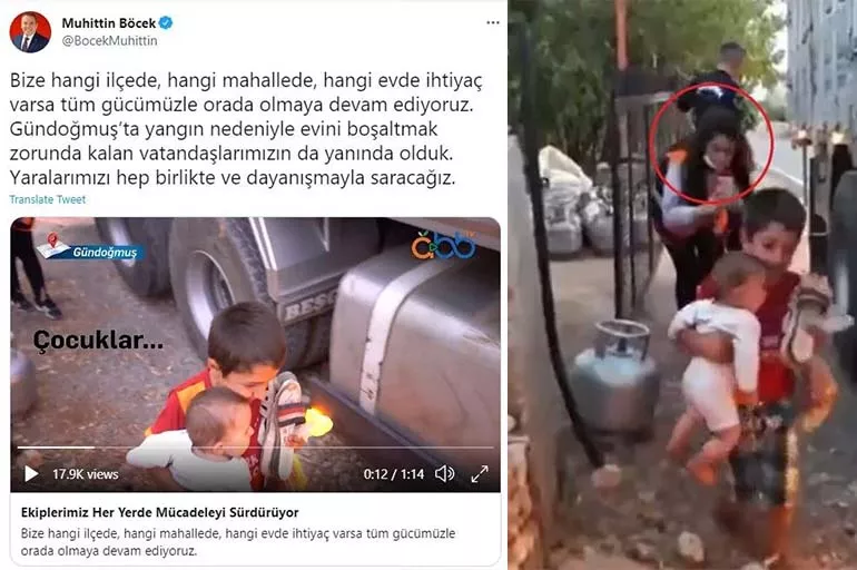 "Kardeşini taşıyan küçük çocuk" videosu senaryo çıktı