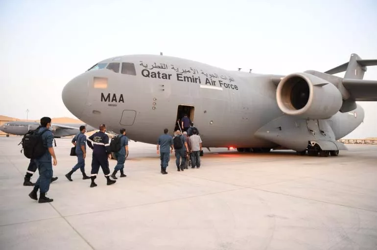 Katar kurtarma ekibi, AB söndürme uçağı gönderiyor