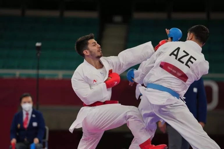 Milli karateci Eray Şamdan madalyayı garanatiledi