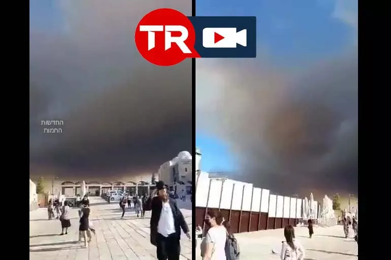Son dakika! Kudüs yanıyor!  Her yer dumanla kaplandı