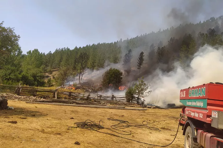 Son dakika: Tam bitti derken Balıkesir'de orman yangını çıktı