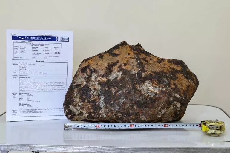 Türkiye'nin 3. büyük meteoriti olarak kayıtlara geçti