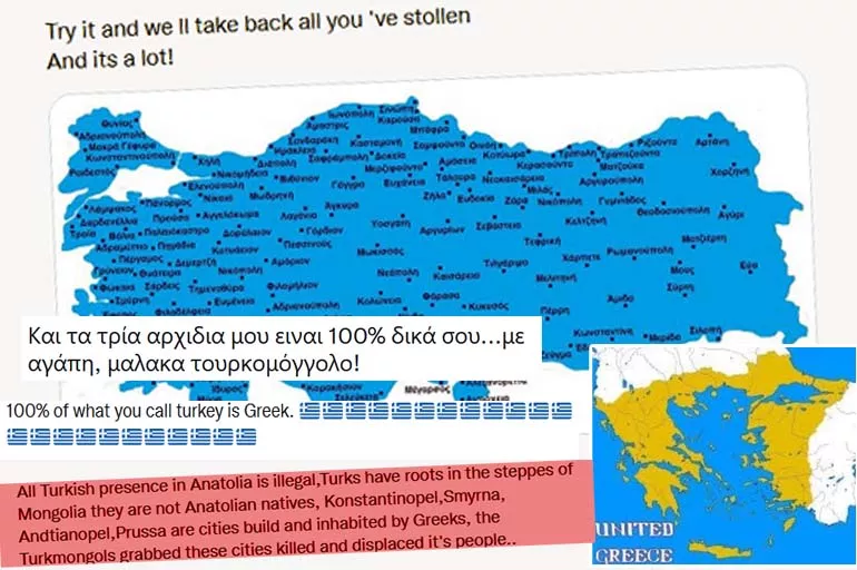 'Girit Türklerindir' mesajı Yunanlıları çıldırttı: Haritalar havada uçuştu