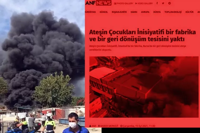 İstanbul ve Bursa'daki fabrikaları PKK kundaklamış