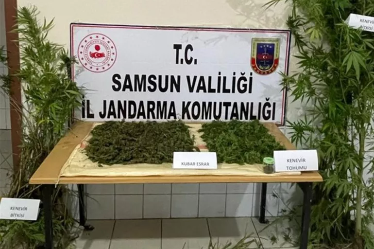 Samsun'da uyuşturucu operasyonu: Kilolarca esrar ele geçirildi