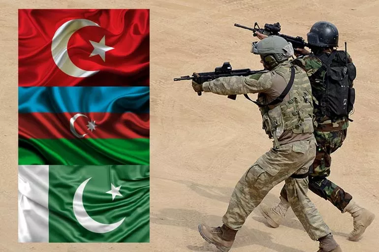 Türkiye, Pakistan ve Azerbaycan özel kuvvetleri Bakü'de