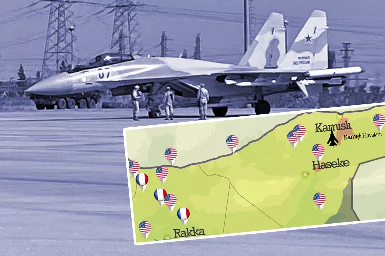 ABD ile Rusya'nın Suriye ortaklığı: Üsler ve uçaklar Türkiye sınırında dip dibe