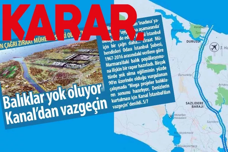 Kanal İstanbul daha yapılmadan balıkları öldürmüş!