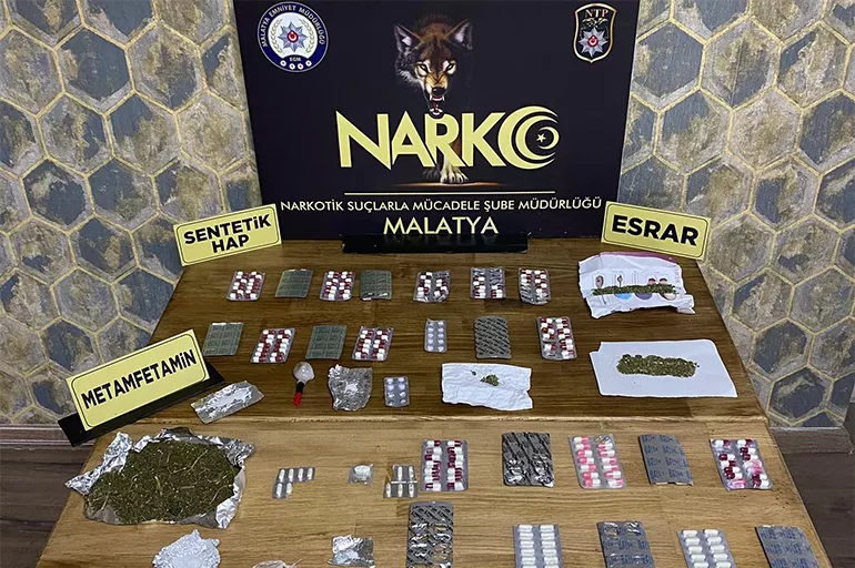Malatya merkezli 3 ilde uyuşturucu operasyonu yapıldı