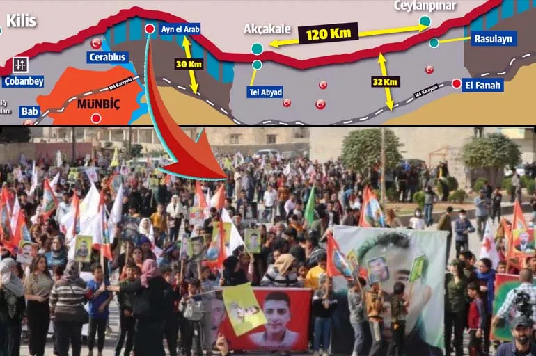 PKK/YPG'nin Ayn el-Arab'da (Kobani) Türk askerine tehditleri Afrin'i hatırlatıyor