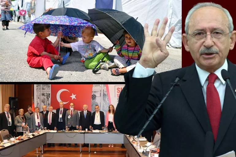Sığınmacılarla buluşan Kılıçdaroğlu: Suriye'de Kuzey Kıbrıs modeli çözüm olabilir