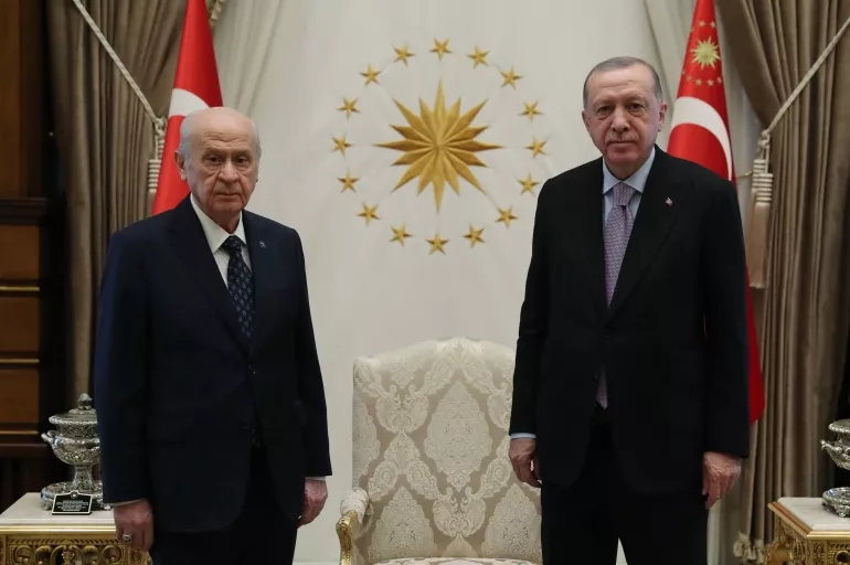 Cumhurbaşkanı Erdoğan MHP Lideri Bahçeli'yi kabul etti