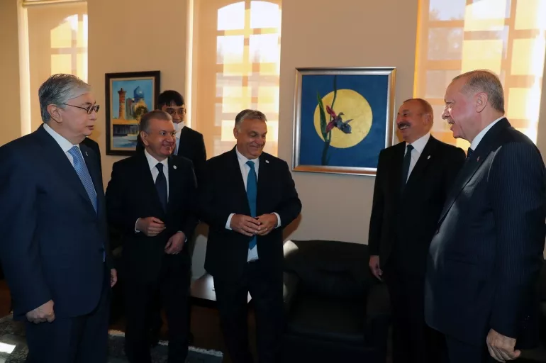 Cumhurbaşkanı Erdoğan ve liderler Türk Konseyi zirvesi için Demokrasi ve Özgürlükler Adası'nda