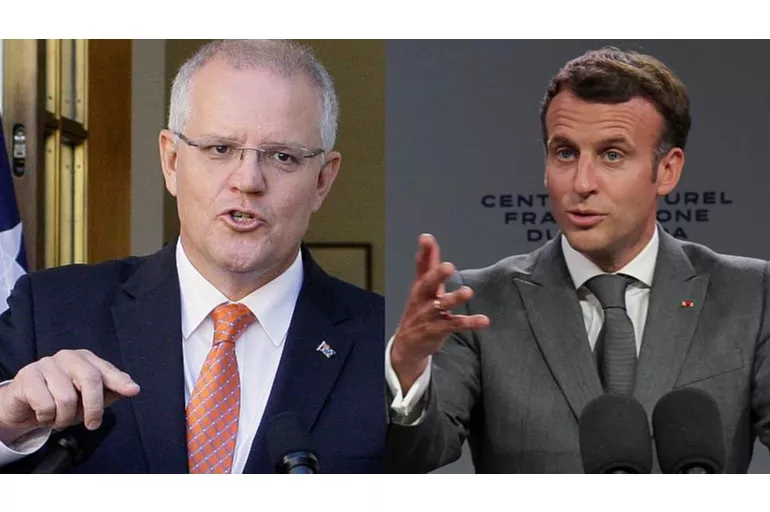 Denizaltı krizinde yeni gelişme! Macron Avustralya Başbakanı'nı yalancılıkla itham etti
