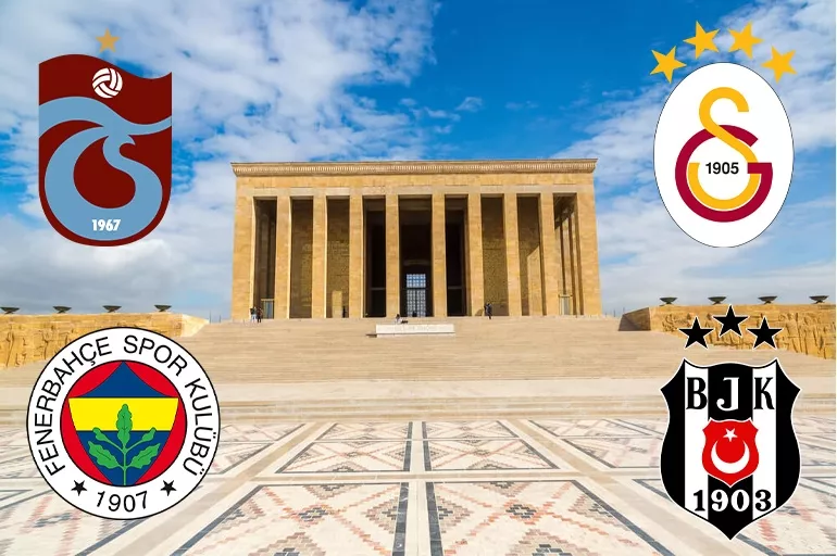 Fenerbahçe Beşiktaş Trabzonspor ve Galatasaray'dan 10 Kasım mesajı