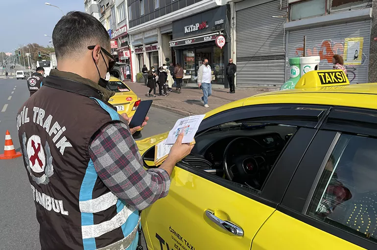 İstanbul'da devam eden taksi denetimleri