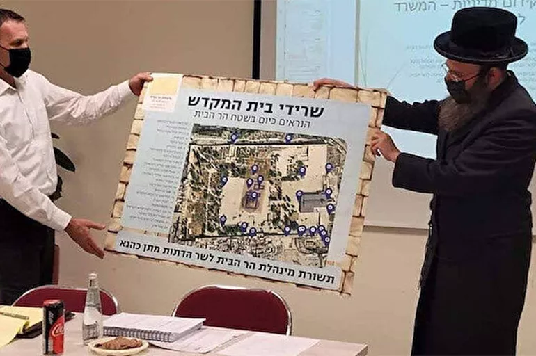 Mescid-i Aksa'yı işgal planı İsrailli bakana törenle sunuldu