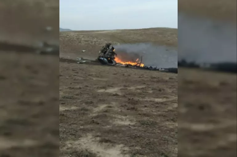 Son dakika! Azerbaycan'da askeri helikopter düştü: Ölü ve yaralılar var