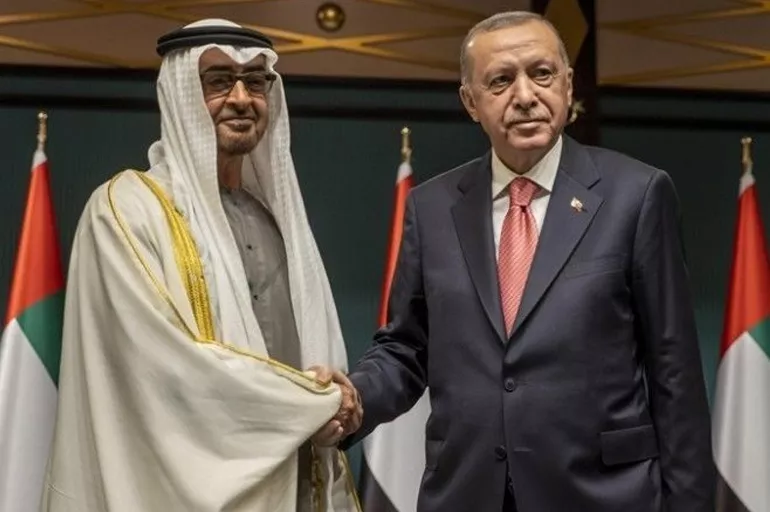 Veliaht Prens Bin Zayid'den Cumhurbaşkanı Erdoğan'a teşekkür