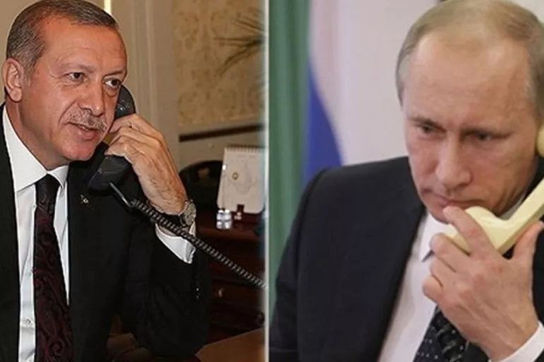 Son dakika: Putin ile  Cumhurbaşkanı Erdoğan telefonda görüştü