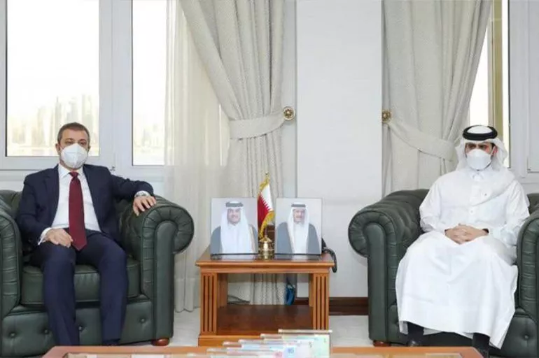 Son dakika! TCMB Başkanı Şahap Kavcıoğlu Katar Merkez Bankası Başkanı ile görüştü