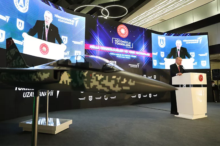 Cumhurbaşkanı Erdoğan Milli Muharip Uçak Mühendislik Merkezi'nin açılış töreninde konuştu