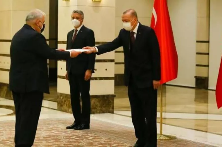 Cumhurbaşkanı Erdoğan Yunan Büyükelçi Lazaris'i kabul etti