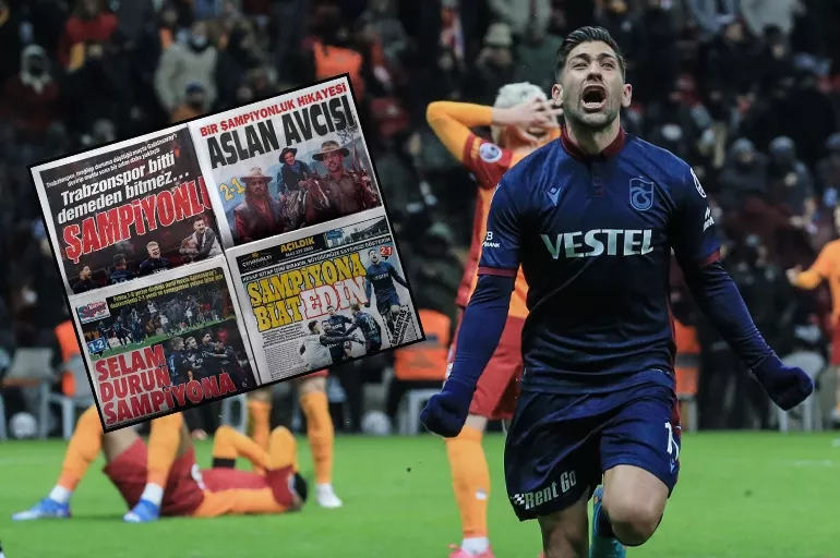 Galatasaray zaferi sonrası Trabzon yerel medyası: Cim-Bom-Boom!