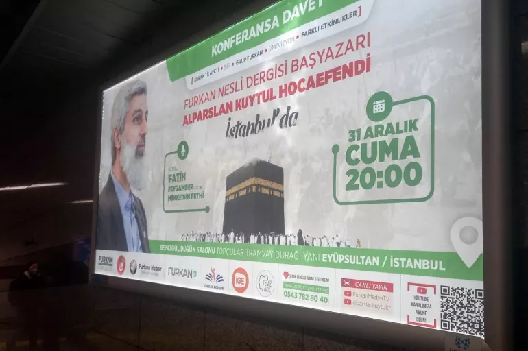 İBB reklam panolarını Furkan Vakfı ve Alparslan Kuytul'a tahsis etti