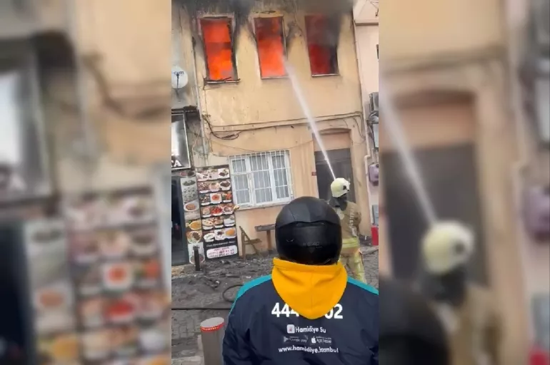 Son dakika: Ortaköy'de yangın faciası! 1 kişi hayatını kaybetti