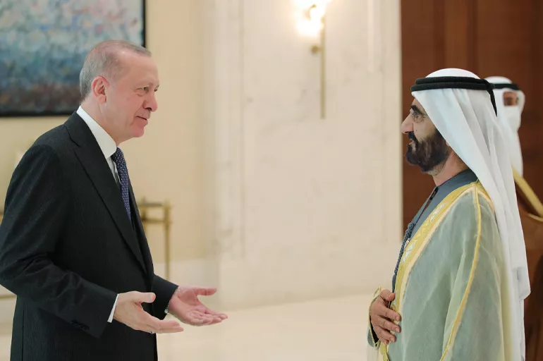 Cumhurbaşkanı Erdoğan Dubai Emiri Al Maktum ile görüştü