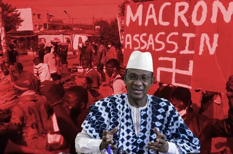 Mali'de halk Fransa'ya lanet yağdırıyor: Katil Macron, Afrika'dan defol!