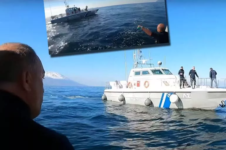 Türk balıkçı Ege'de Yunan botuna meydan okudu: Sıkıyorsa gel buraya! Sen kimsin!..