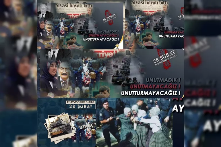 Türkiye demokrasi tarihinin kara günü 28 Şubat Postmodern darbenin utanç vesikaları