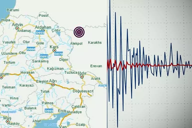 Türkiye sınırında deprem! Ermenistan 5,3'le sallandı