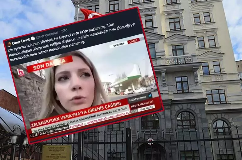 Ukrayna  Rusya savaşında bile yalan haberden kaçınmadılar! Halk TV provokasyon peşinde