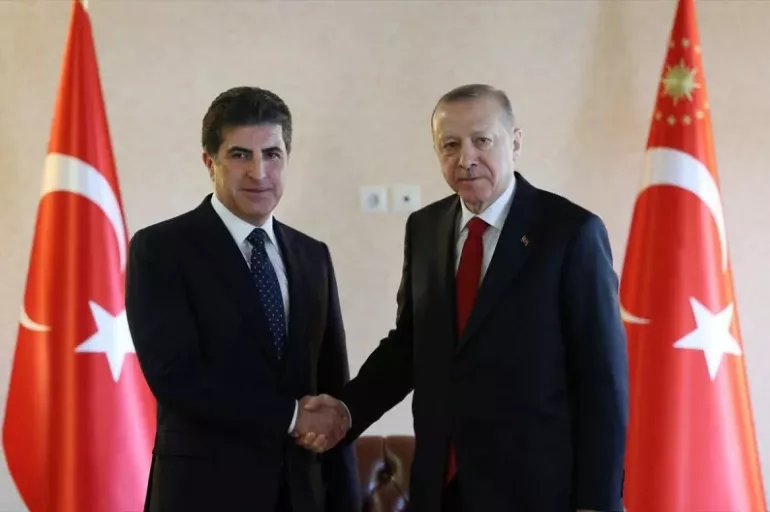 Cumhurbaşkanı Erdoğan IKBY Başkanı Barzani'yi kabul etti!