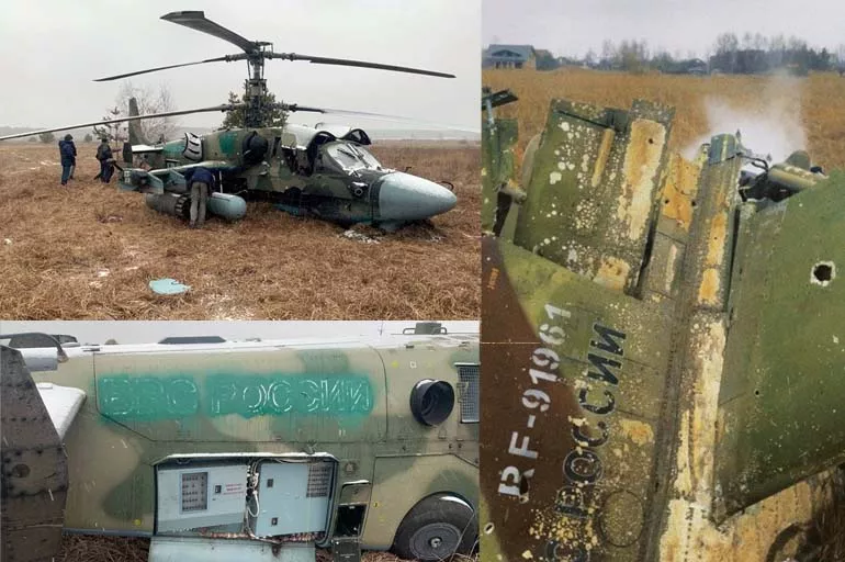 İşte Ukrayna ordusunun düşürdüğü taarruz helikopteri ve savaş uçağı!