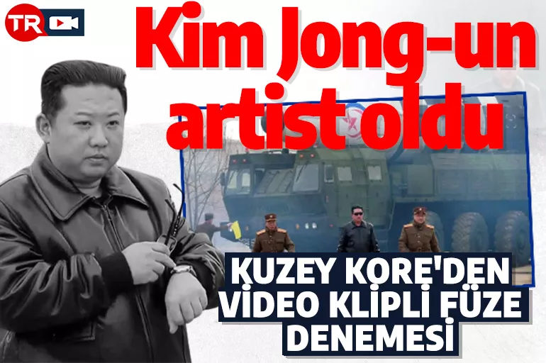 Kuzey Kore'den video klipli balistik füze denemesi! Kim Jong-Un kameralara poz verdi